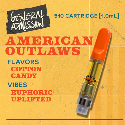 American Outlaws - 1g Distillate Vape Carts