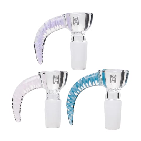 Human Grade | 14mm Horn Flower Bowls | Assorted Colors
