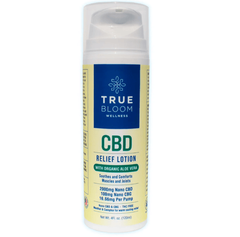 CBD Lotion with Aloe Vera - 2000mg CBD 100mg CBG - 4oz - Regular