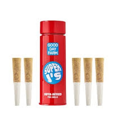 GDF Super J's - Billy Ocean Grapefruit Infused - 0.5g 5Pk PreRoll