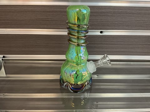 Green Fancy Base Bong