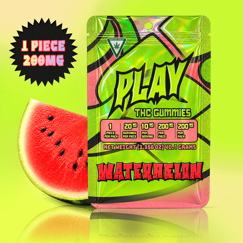 PLAY Gummy (1x200mg) Single - Watermelon