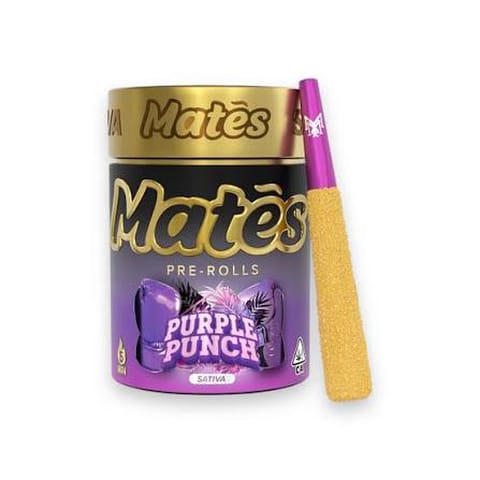 MM - Mates - Purple Punch - .6g x 5pack - HR Infused Pre-Rolls