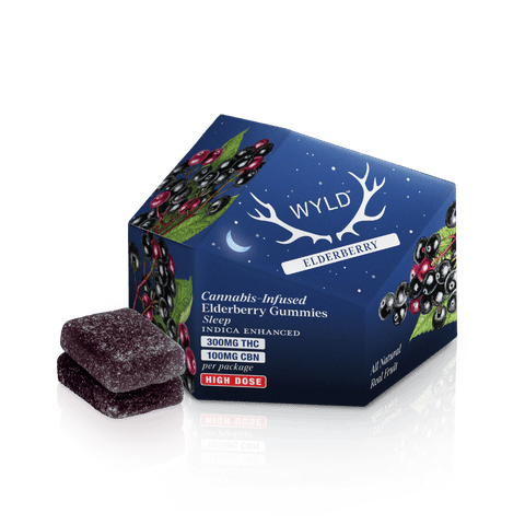 Wyld | 300mg Gummies - Elderberry 3:1 THC/CBN