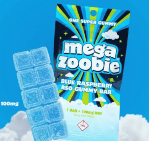 Blue Raspberry - Mega RSO Zoobie (100mg/10pk)