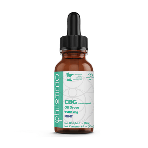 CBG Oil Drops | Mint | 2500mg | Philotimo |