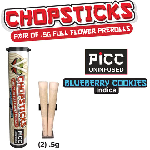 Chopsticks | Blueberry Cookies | .5g [2pk] Preroll