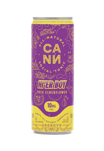 CANN HI'ER BOY | Yuzu Elderflower | 10mg THC x 4 Infused Social Tonic Cans