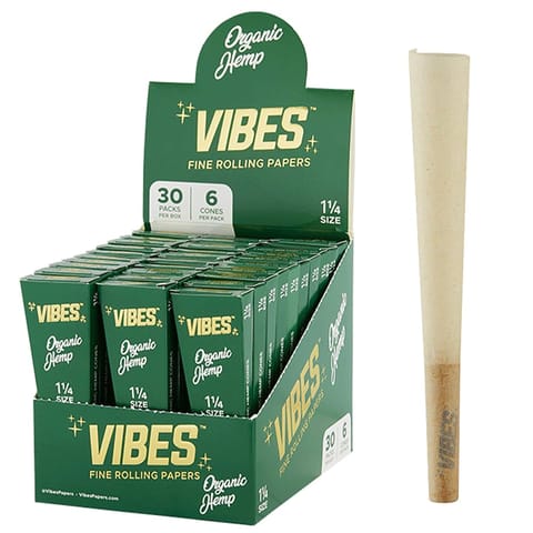 Vibes Cones 6pk - Organic Hemp