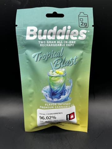 Buddies | Tropical Blast Botanical All-In-One Vape | 2g