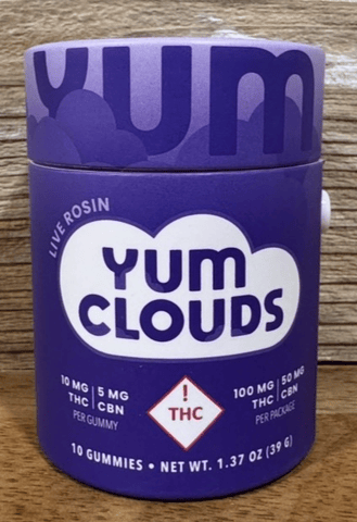 Yum Clouds Sleep Live Rosin Acai Gummies 100mg