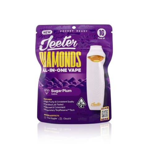 JEETER - LIQUID DIAMONDS ALL IN ONE - SUGAR PLUM - 1G