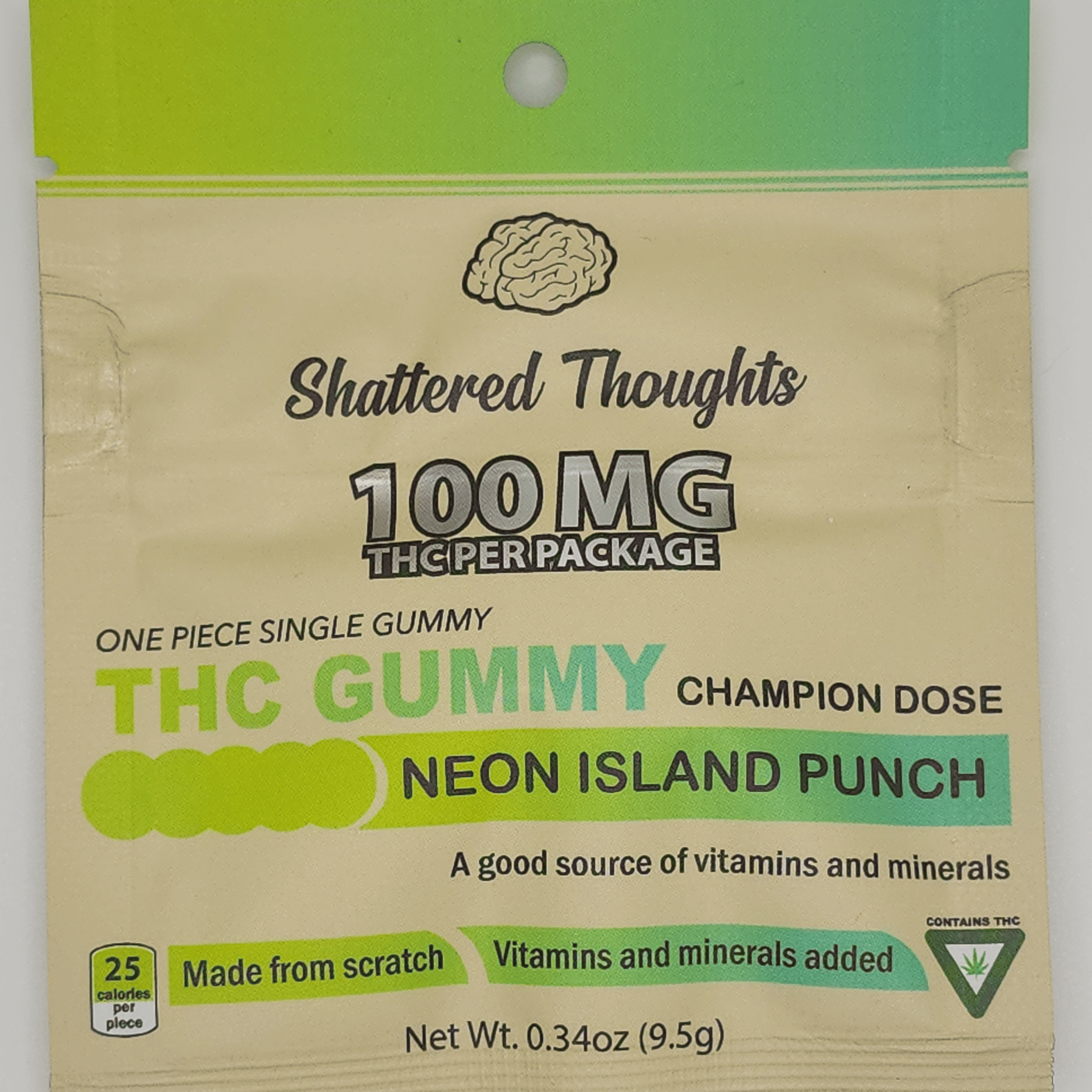 SHATTERED THOUGHTS | NEON ISLAND PUNCH | GUMMY | 100MG