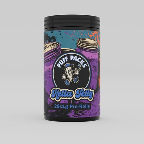 Hella Jelly | Puff Packs | (28) 1g Pre Rolls| Vandalia Organics |