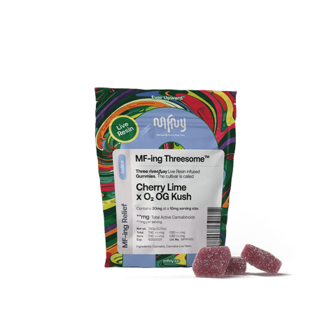 Cherry Lime x O2 OG Kush Live Resin Gummies (3pk)