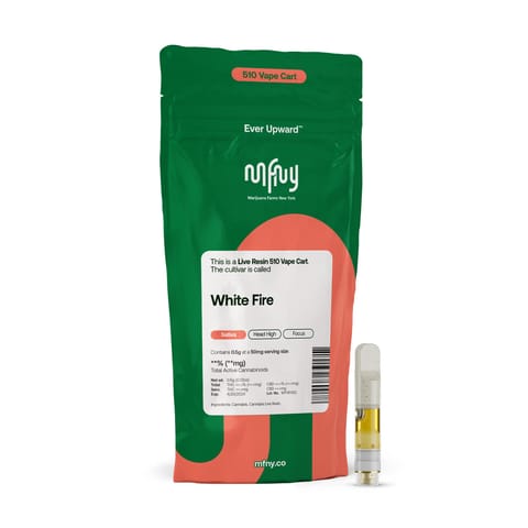 MFNY | White Fire OG | Live Resin .5g Cartridge