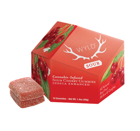 Wyld Sour Gummies | Sour Cherry Indica 100mg