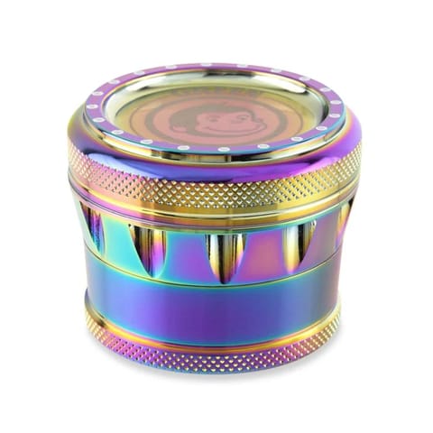 Green Monkey Grinder - 70mm Baboon - Rainbow