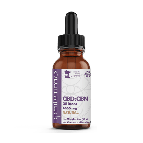 CBD:CBN Oil Drops | Natural | Philotimo |