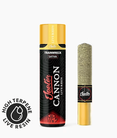 Jeeter | Cannon | Trainwreck | Live Resin Infused Preroll | Sativa | 1.3g
