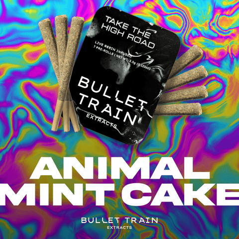 Bullet Train - Infused Prerolls - Animal Mint Cake - 0.5 g - 7 Pack