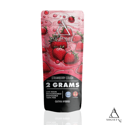 Society C - 2g Live Resin Disposable - Strawberry Cough