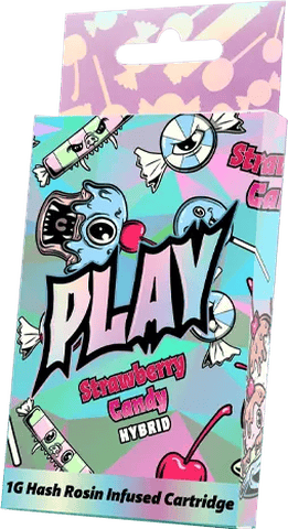 PLAY - Strawberry Candy - 1g Infused Live Resin Cart