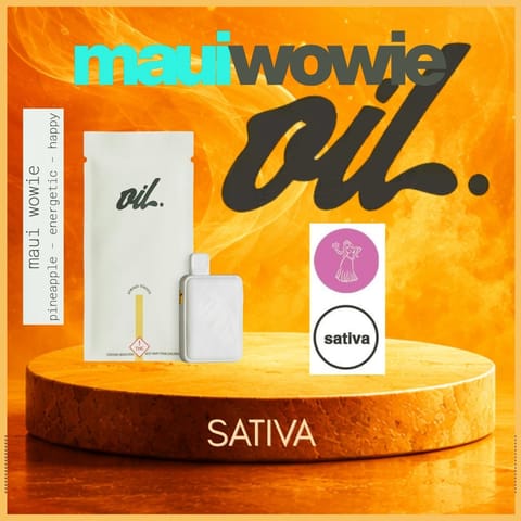 Maui Wowie 2g Oil Twists Distillate All-in-One Vape by Oil by Craft | Golden Rookie