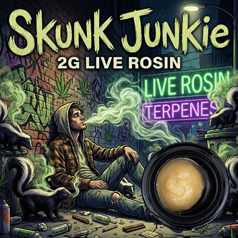 Multi Strain Live Rosin - Skunk Junkie - Hybrid
