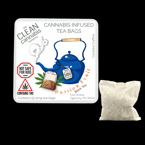 Clean Cannabis Co. | Cannabis Infused Tea Bags | - Passion Fruit Black Tea