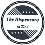 The Dispensary on 52nd's store logo.