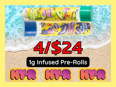 4/$24 HY-R & Chulas Infused Pre-Rolls