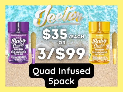 3/$99 Jeeter Baby Packs (0.5g x 5)