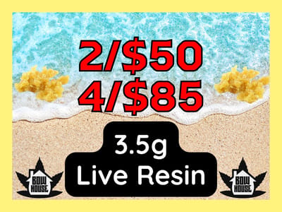 4/$85 3.5g Live Resin BowHouse