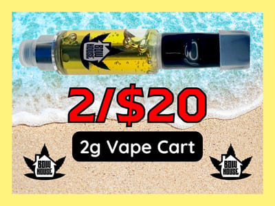 2/$20 2g Vape Carts - BowHouse