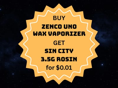 Buy a Zenco Uno Wax Vaporizer, get Sin City 3.5g Rosin for $0.01