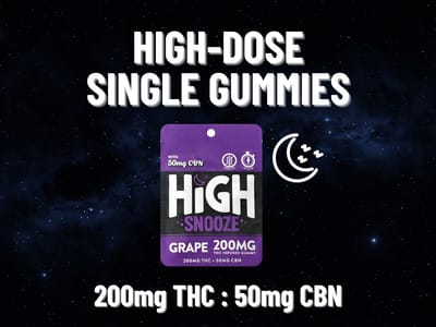 2/$9 - High Snooze 1ct High-Dose 4:1 Gummies