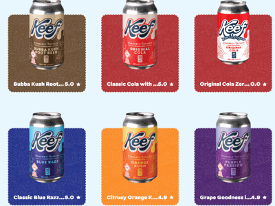 KEEF Cola 10mg THC each 4 for $20