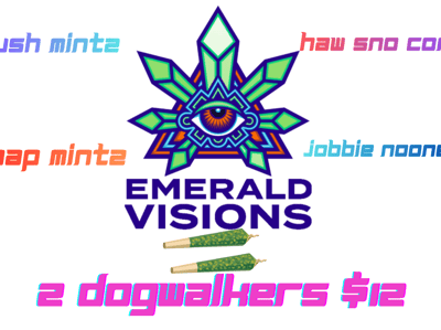 2 Emerald Visions Dogwalkers $12
