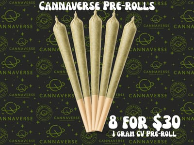 Cannaverse Flower Pre-Rolls 8 For $30