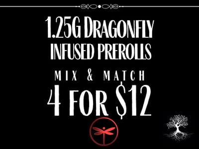 4 for $12 Dragonfly Infused PR's