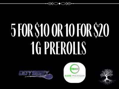 5 for $10 or 10 for $20 Non-Infused 1G PR's