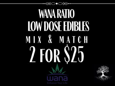 2 for $25 100MG Wana Edibles