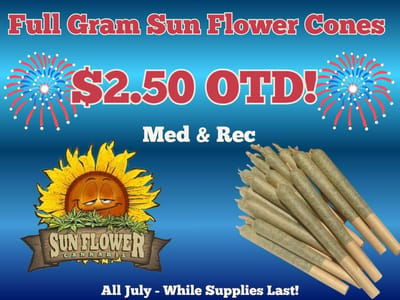 $2.50 Full Gram Cone OTD!