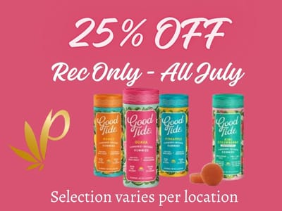 Good Tides 25% off all July!
