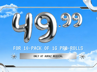 10 Full Gram Pre-Rolls | $49.99