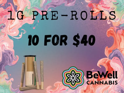 10 1g prerolls $40