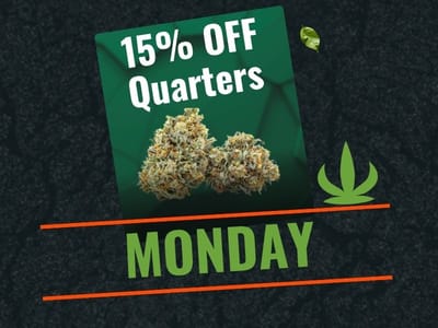 Monday - 15% OFF Quarters