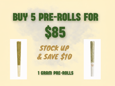 5 1g Pre-Rolls for $85 - Save $10