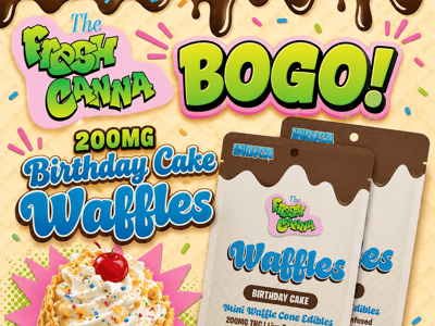 Birthday Cake 200mg Waffle Cones BOGO!